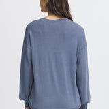 Besmock Pullover - (Bering sea blue)