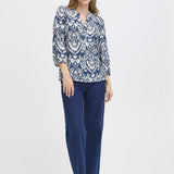 Lili Blouse (Navy)