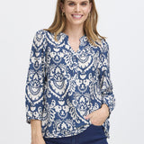 Lili Blouse (Navy)