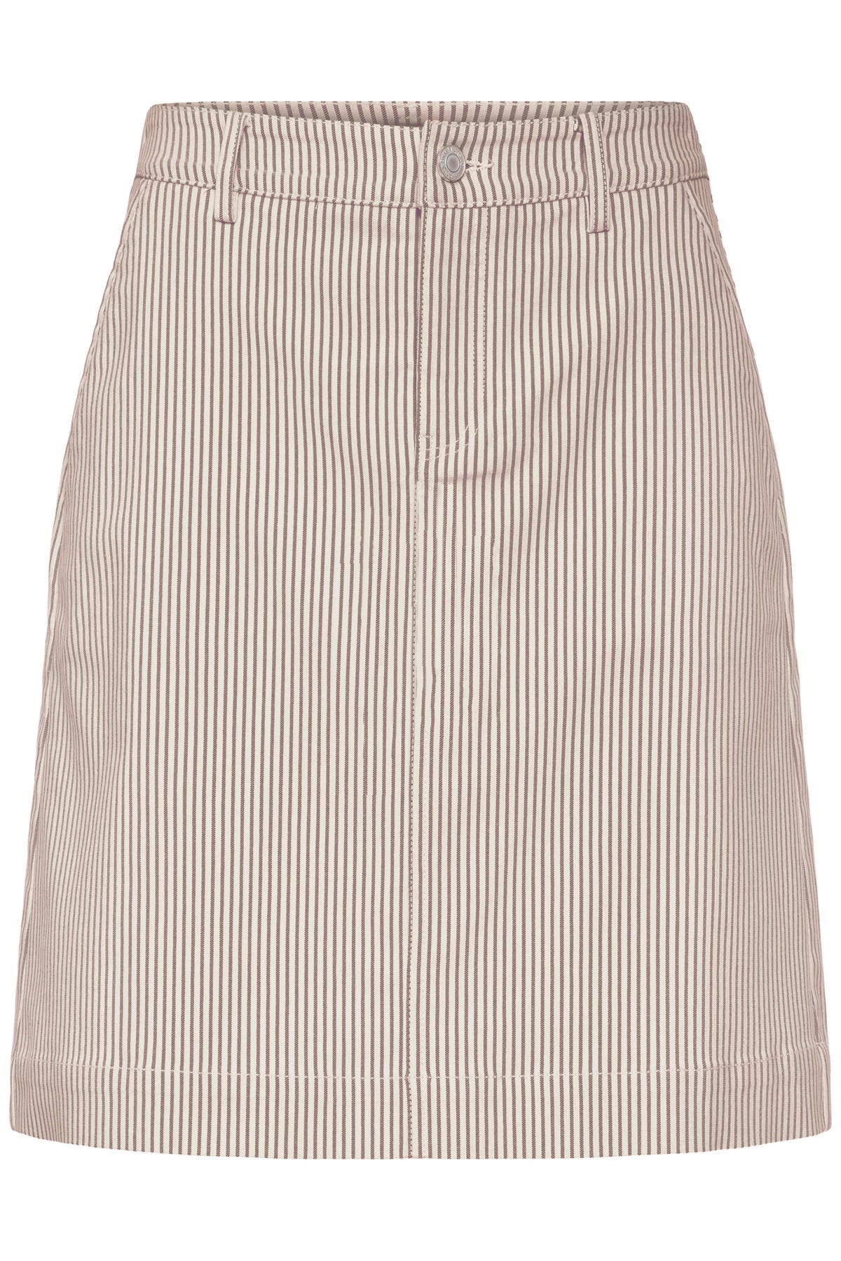 Ena skirt (beige & grey stripe)
