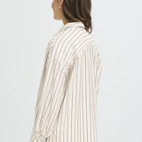 Ariana Shirt 9 -(Beige Black stripe)