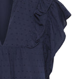 Manta blouse-(Navy)
