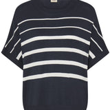 Mary Knit top (navy white)
