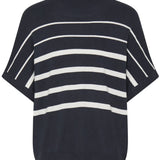 Mary Knit top (navy white)