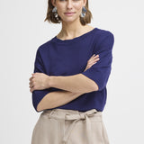 Morla T Shirt-electric blue