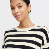 Morla T Shirt-black stripe