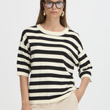 Morla T Shirt-black stripe
