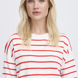 Morla T Shirt-red stripe