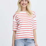 Morla T Shirt-red stripe