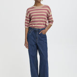 Morla T Shirt(rose pink/beige)