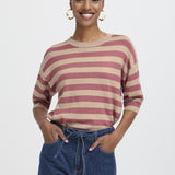 Morla T Shirt(rose pink/beige)