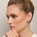 Silver ice cream earring
