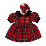 Hopscotch Doll Dress - Tartan