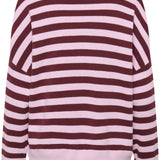 Foster V-neck jumper (Pink/BurgundyStripe)