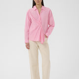 Lelo Dallas Pleated Shirt (Candy Pink)