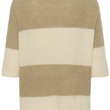 Tuesday Jumper(White pepper and cream stripe)