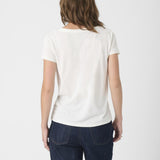 Columbine V-neck T-shirt-off white