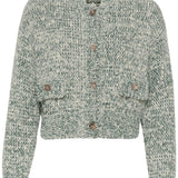 Kamelia Cardigan-green melange