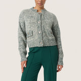 Kamelia Cardigan-green melange