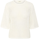 Kathryn knit short sleeve-white
