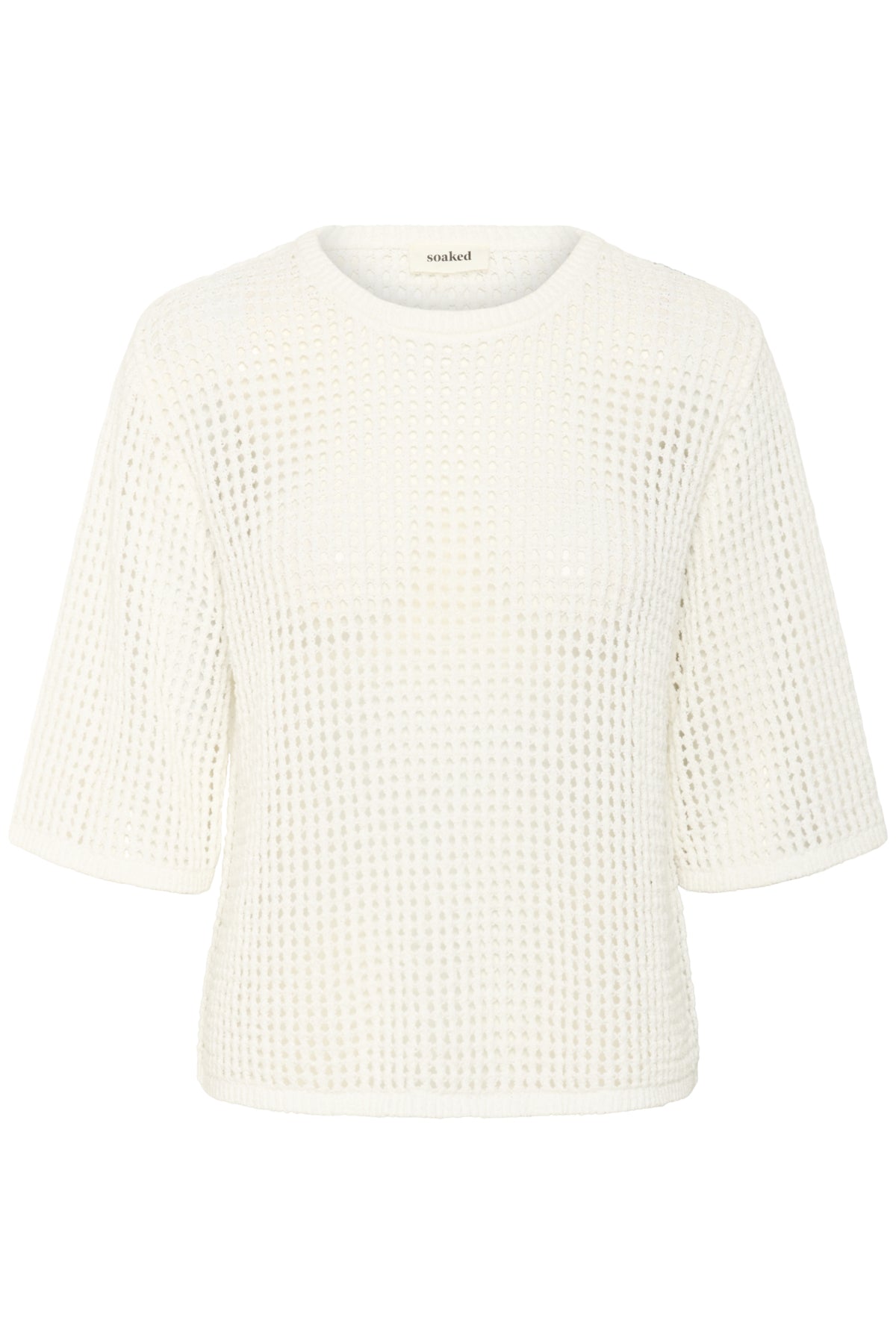 Kathryn knit short sleeve-white