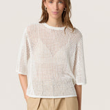 Kathryn knit short sleeve-white