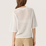 Kathryn knit short sleeve-white