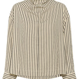 Orlena blouse-fawn black stripe