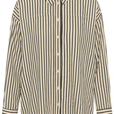 Orlena Shirt -fawn black stripe
