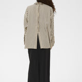 Orlena Shirt -fawn black stripe