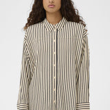 Orlena Shirt -fawn black stripe