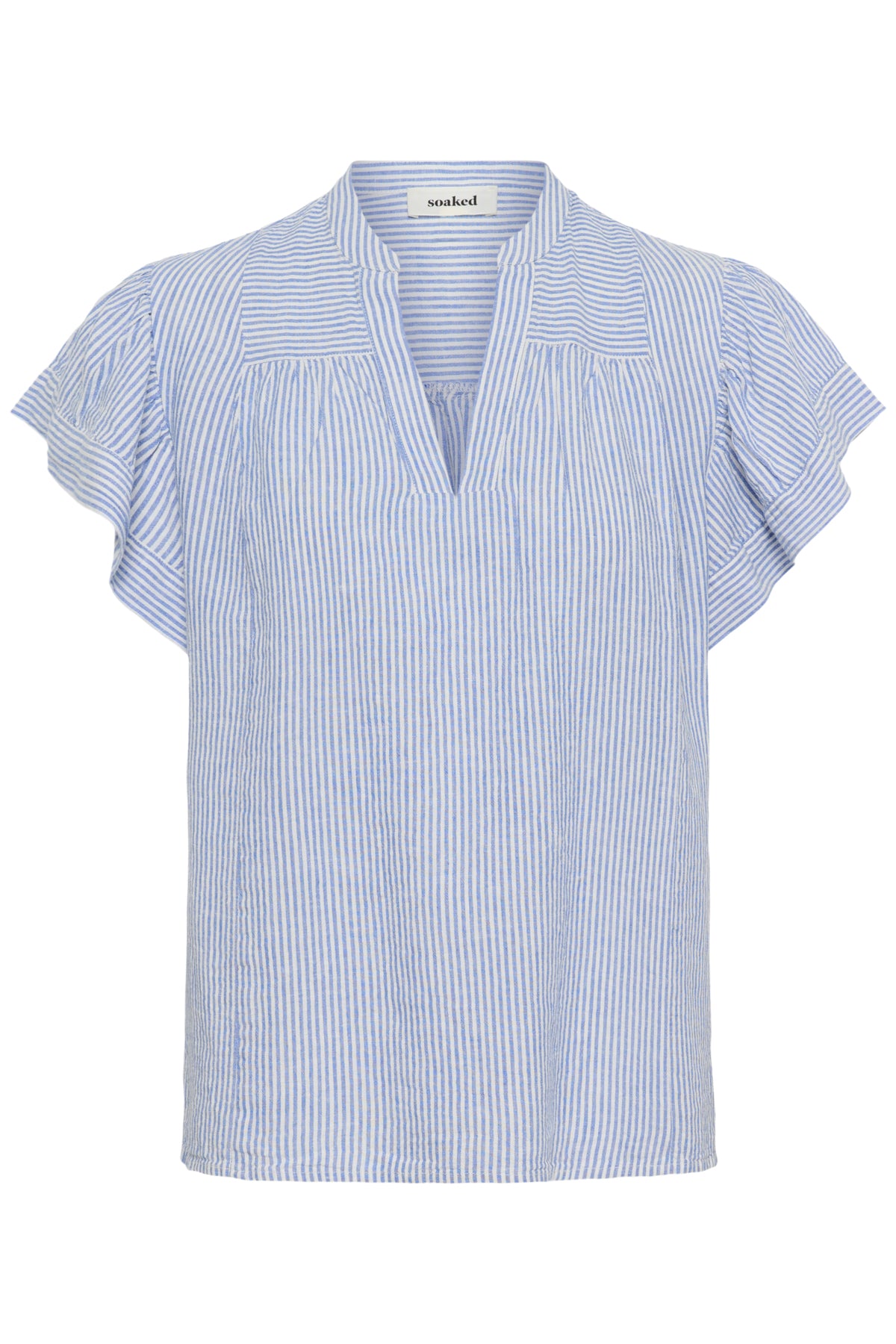 Aria blouse (Blue/White Stripe)