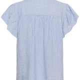 Aria blouse (Blue/White Stripe)