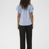 Aria blouse (Blue/White Stripe)