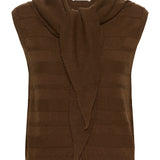 Spina Scarf Waistcoat  (Cappuccino)