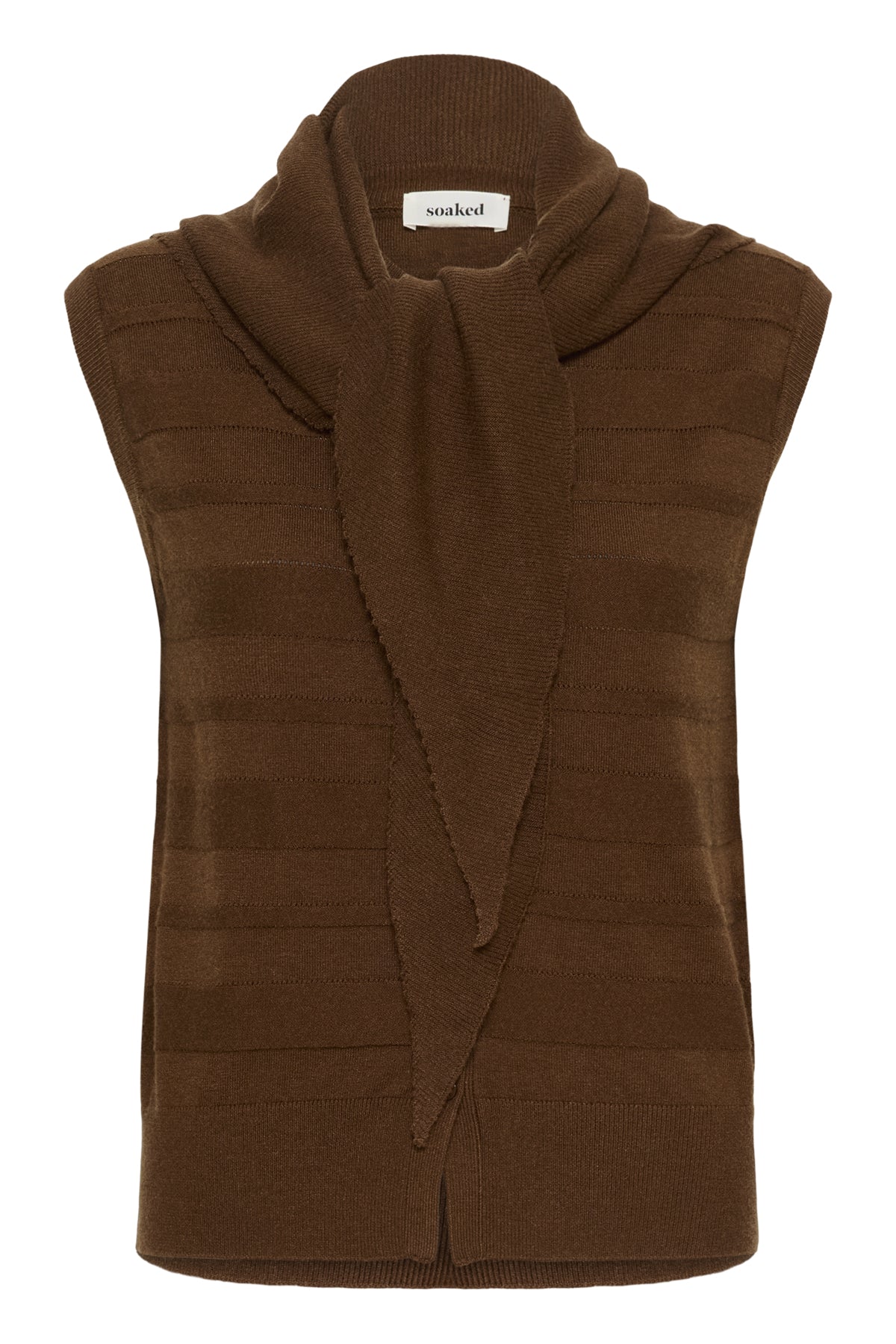 Spina Scarf Waistcoat  (Cappuccino)