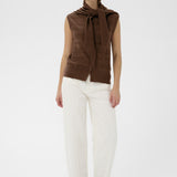 Spina Scarf Waistcoat  (Cappuccino)
