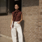 Spina Scarf Waistcoat  (Cappuccino)