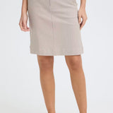 Ena skirt (beige & grey stripe)