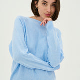 Annemarie Batwing Jumper - sky blue