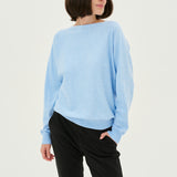 Annemarie Batwing Jumper - sky blue