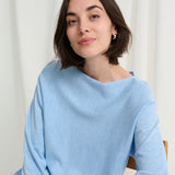 Annemarie Batwing Jumper - sky blue