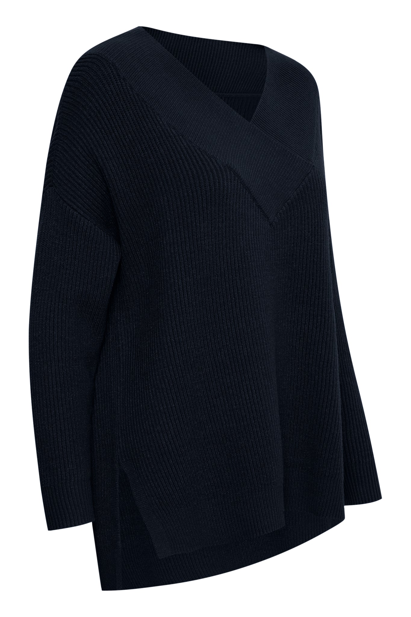 Olivia V-Neck Pullover -Navy