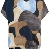 Dana Cap-sleeve-art blue
