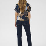 Dana Cap-sleeve-art blue