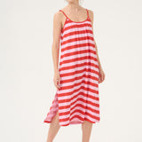 Benzo Deia Strap dress-red