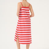 Benzo Deia Strap dress-red