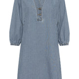 Ayna Dress (Blue/White stripe)
