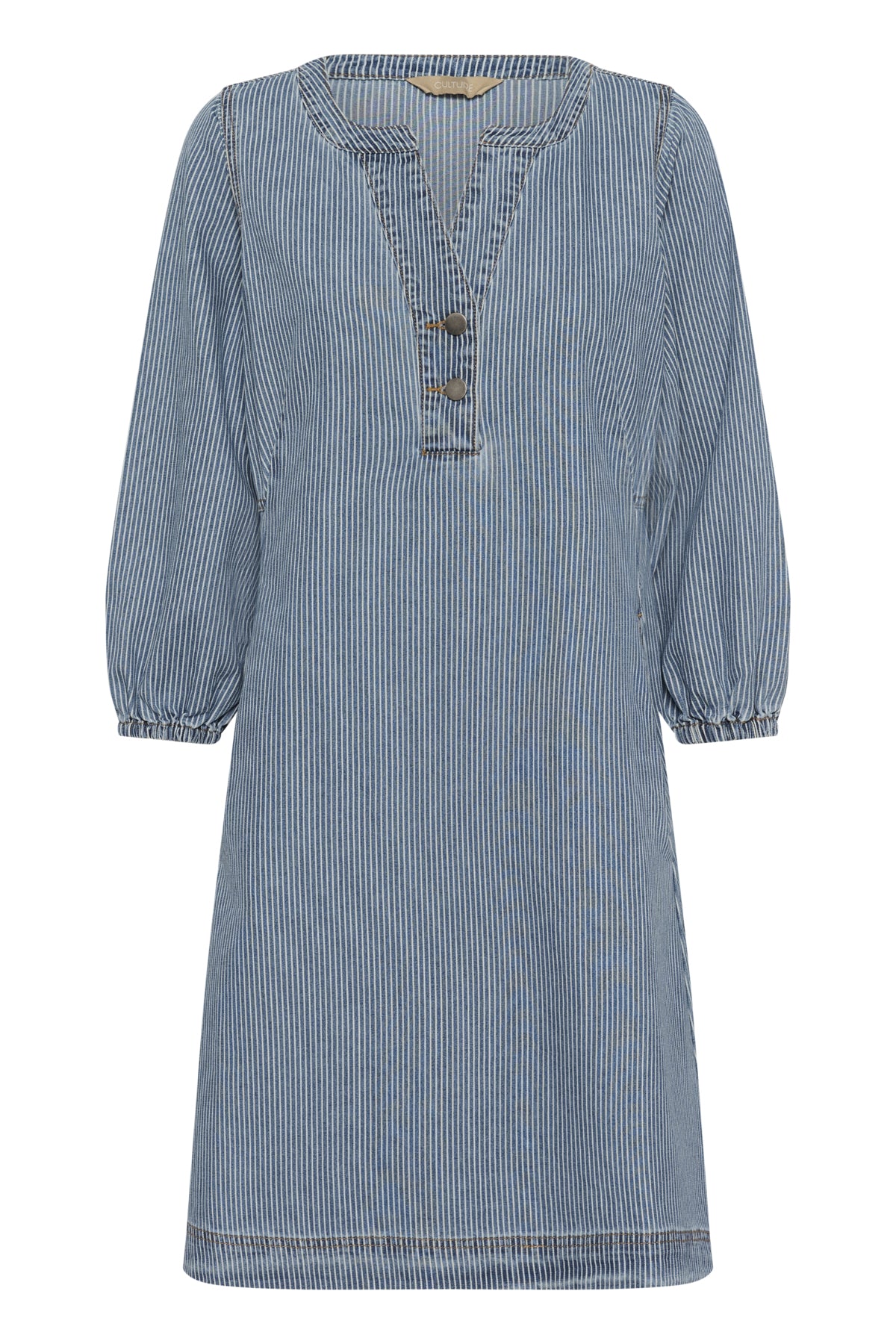 Ayna Dress (Blue/White stripe)