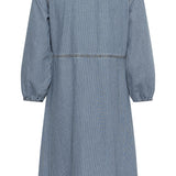 Ayna Dress (Blue/White stripe)